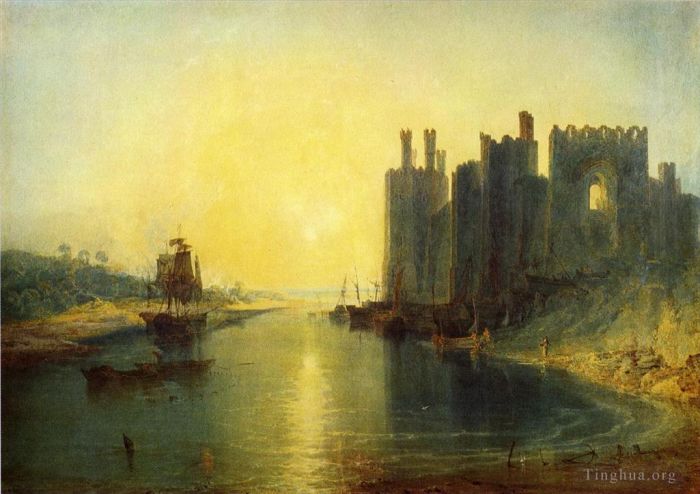 Joseph Mallord William Turner Ölgemälde - Caernarvon Castle