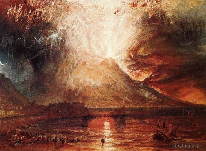 Joseph Mallord William Turner Ölgemälde - Ausbruch des Vesuvs