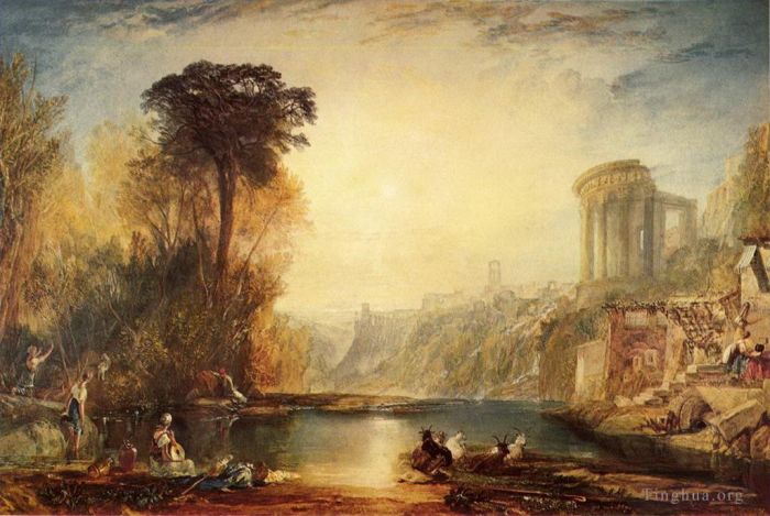 Joseph Mallord William Turner Ölgemälde - Landschaftskomposition von Tivoli Turner