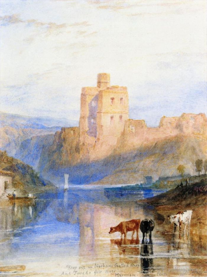 Joseph Mallord William Turner Ölgemälde - Norham Castle am Tweed Turner