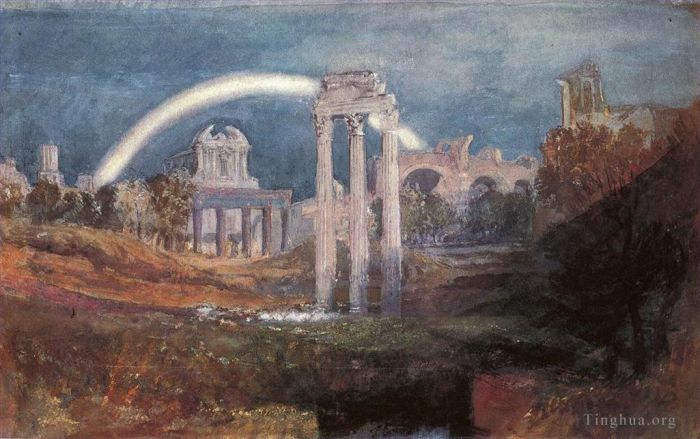 Joseph Mallord William Turner Ölgemälde - Rom Das Forum mit einem Regenbogen