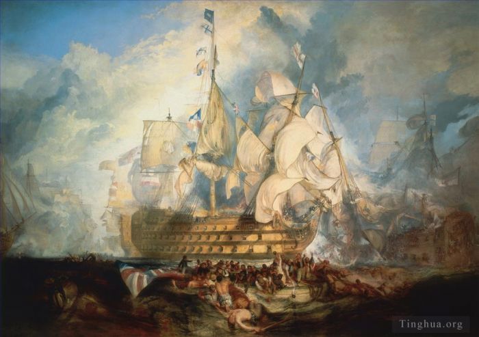 Joseph Mallord William Turner Ölgemälde - Die Schlacht von Trafalgar Turner