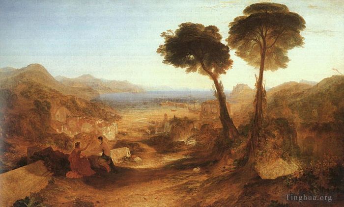 Joseph Mallord William Turner Ölgemälde - Die Bucht von Baiae mit Apollo und der Sibylle