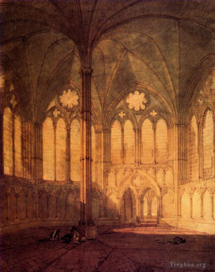 Joseph Mallord William Turner Ölgemälde - Der Kapitelsaal der Kathedrale von Salisbury