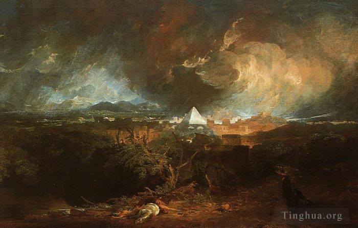 Joseph Mallord William Turner Ölgemälde - Die fünfte Pest in Ägypten 1800