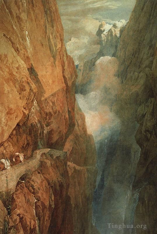 Joseph Mallord William Turner Ölgemälde - Die Passage des St. Gotthard 1804
