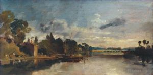 Joseph Mallord William Turner Werk - Die Themse in der Nähe von Walton Bridges Turner