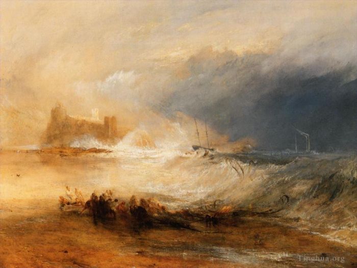 Joseph Mallord William Turner Ölgemälde - Wreckers Coast von Northumberland