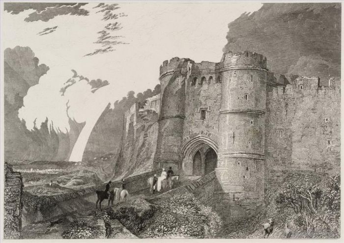 Joseph Mallord William Turner Andere Malerei - Carisbrook Castle Detail Turner