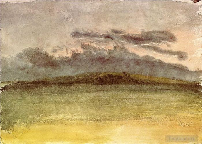 Joseph Mallord William Turner Andere Malerei - Sturmwolken Sonnenuntergang Turner