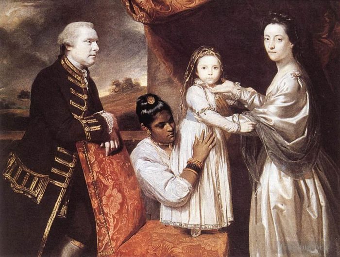 Sir Joshua Reynolds Ölgemälde - George Clive und seine Familie