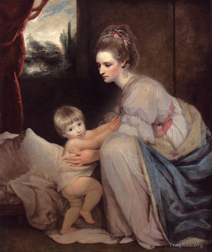 Sir Joshua Reynolds Ölgemälde - Porträt der ehrenwerten Frau William Beresford