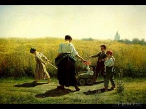 Jules Adolphe Aime Louis Breton Werk - Der Aufbruch zu den Feldern