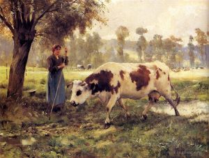 Julien Dupre Werk - Kühe auf der Weide