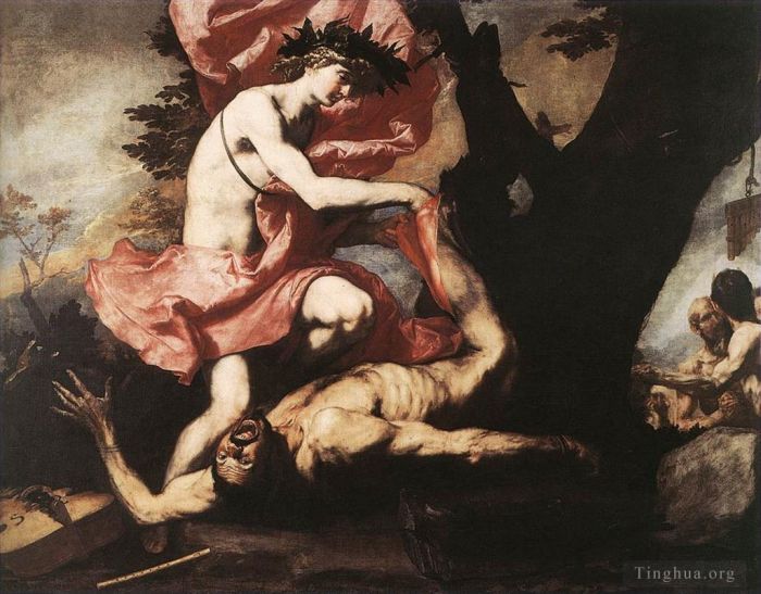Giuseppe Ribera Ölgemälde - Apollo häutet Marsyas