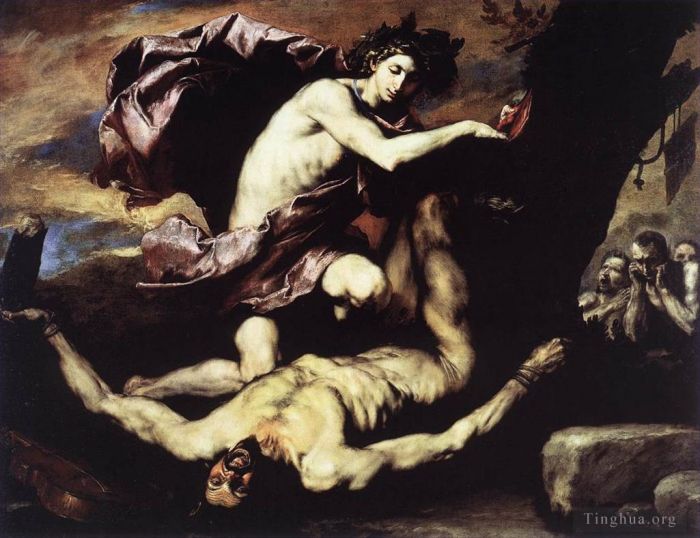 Giuseppe Ribera Ölgemälde - Apollo und Marsyas