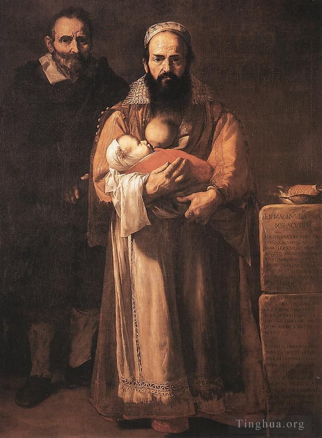 Giuseppe Ribera Ölgemälde - Bärtige Frau