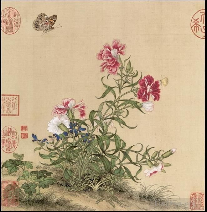 Giuseppe Castiglione Chinesische Kunst - Schmetterling in f