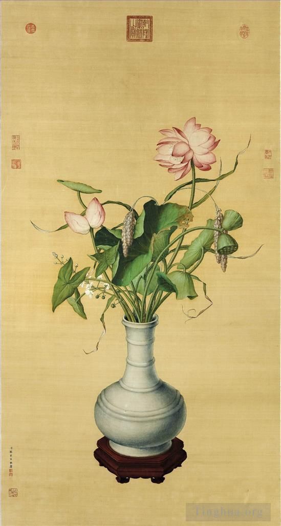 Giuseppe Castiglione Chinesische Kunst - Lotus der Verheißung