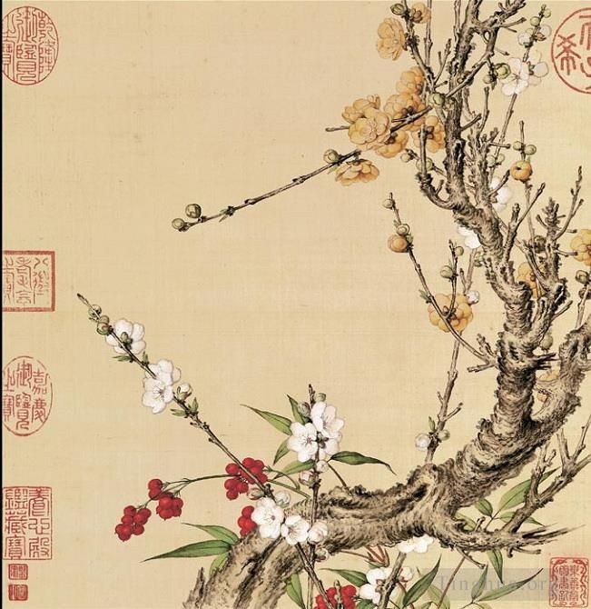 Giuseppe Castiglione Chinesische Kunst - Pflaumenblüte