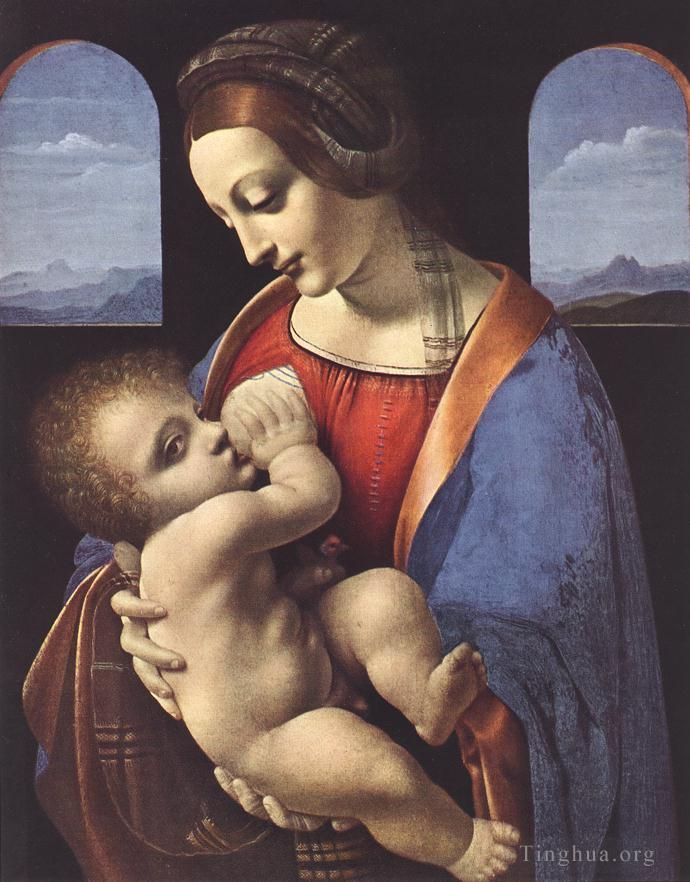 Leonardo da Vinci Ölgemälde - Madonna Litta