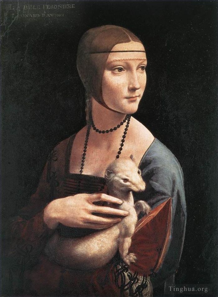 Leonardo da Vinci Ölgemälde - Porträt von Cecilia Gallerani