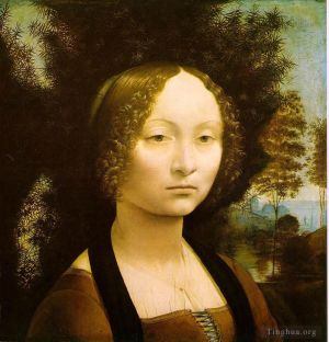Leonardo da Vinci Werk - Porträt von Ginevra Benci