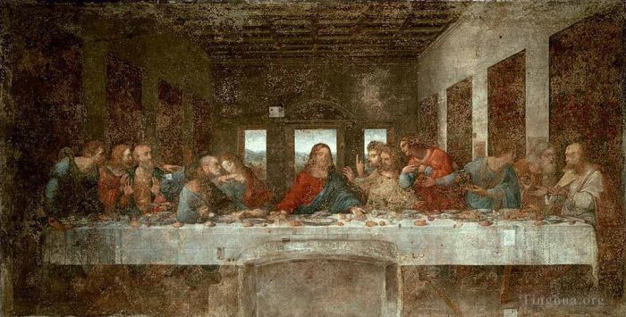 Leonardo da Vinci Andere Malerei - Das letzte Abendmahl vor