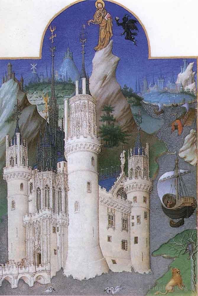 The Limbourg brother Andere Malerei - Les Tres Riches Heures Du Duc De Berry