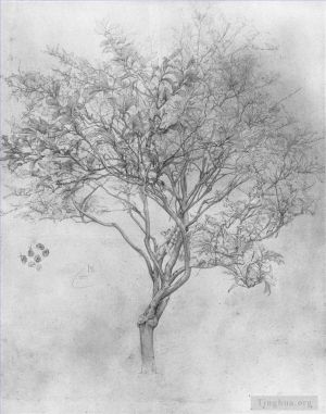 Frederic Leighton Werk - Studie eines Zitronenbaums
