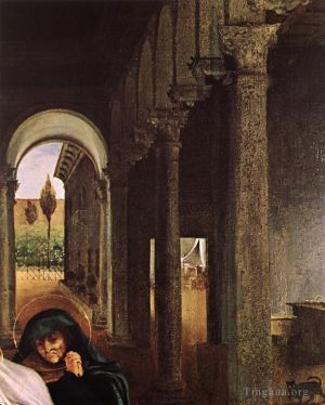 Lorenzo Lotto Werk - Christus verabschiedet sich von seiner Mutter 1521detail1