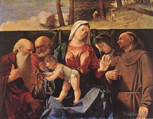 Lorenzo Lotto Werk - Madonna mit Kind und Heiligen