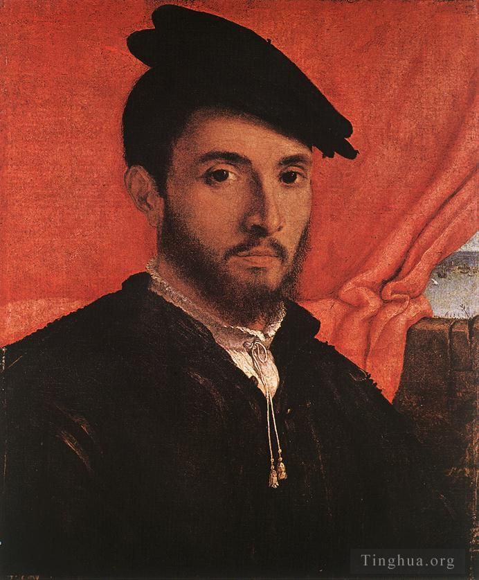 Lorenzo Lotto Ölgemälde - Porträt eines jungen Mannes 1526