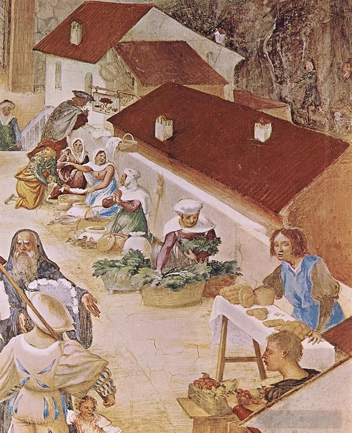 Lorenzo Lotto Ölgemälde - Geschichten der Heiligen Barbara 1524detail1