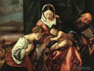 Lorenzo Lotto Werk - Die mystische Hochzeit der Heiligen Katharina