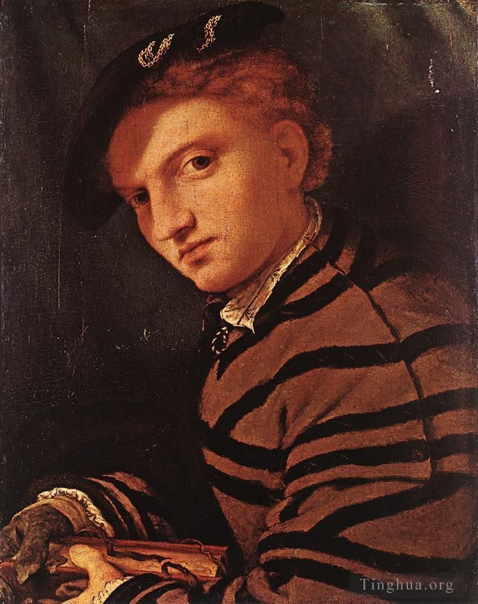 Lorenzo Lotto Ölgemälde - Junger Mann mit Buch 1525