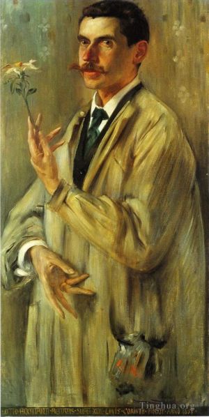 Lovis Corinth Werk - Porträt des Malers Otto Eckmann