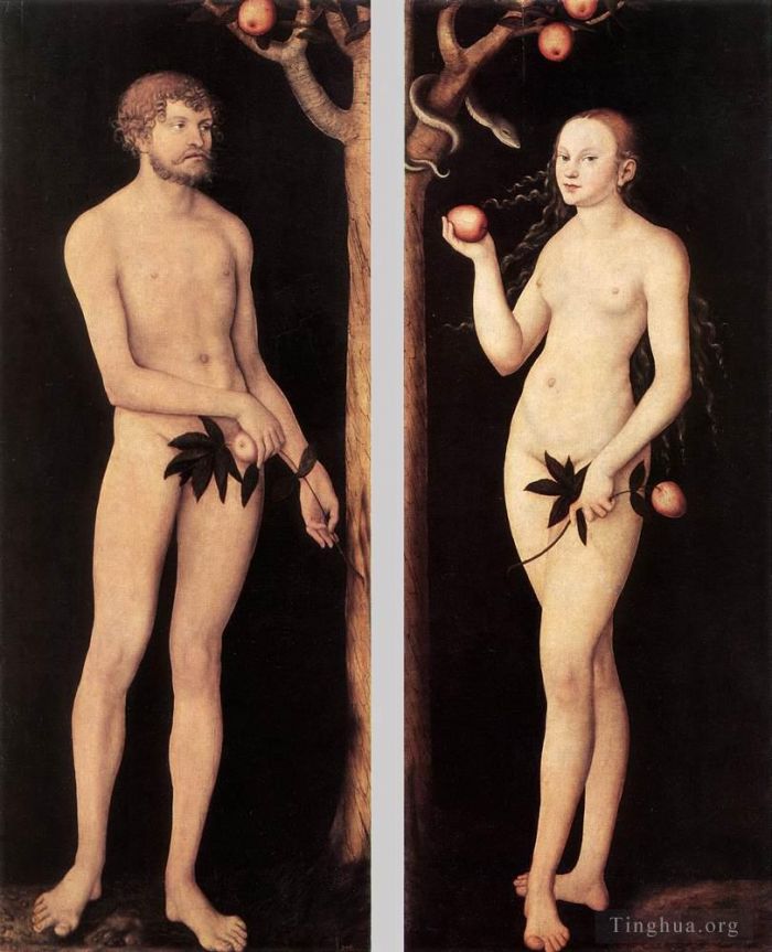 Lucas Cranach the Elder Ölgemälde - Adam und Eva 1531