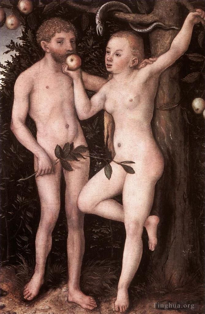 Lucas Cranach the Elder Ölgemälde - Adam und Eva 1538