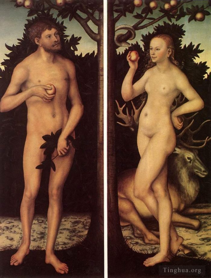 Lucas Cranach the Elder Ölgemälde - Adam und Eva 2