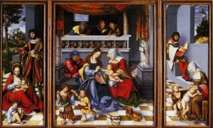 Lucas Cranach the Elder Werk - Altar der Heiligen Familie