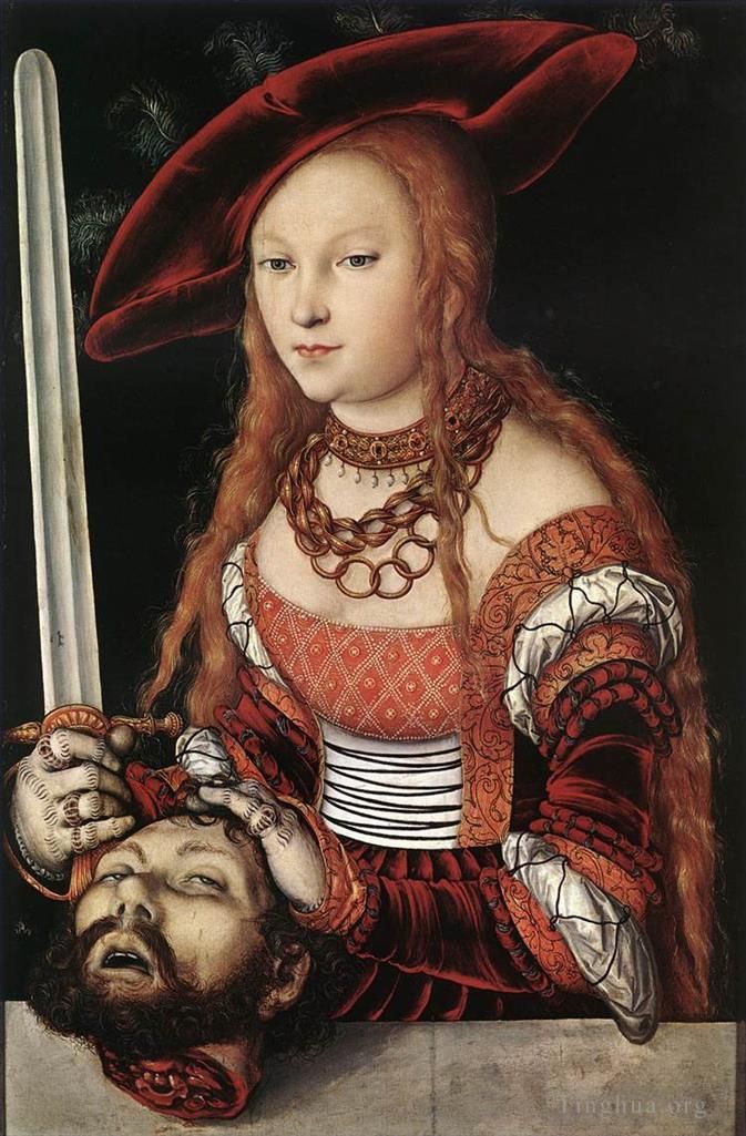 Lucas Cranach the Elder Ölgemälde - Judith mit Kopf des Holofernes
