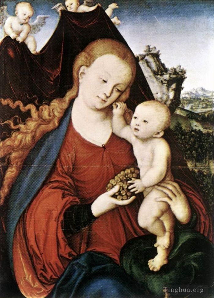 Lucas Cranach the Elder Ölgemälde - Madonna und Kind