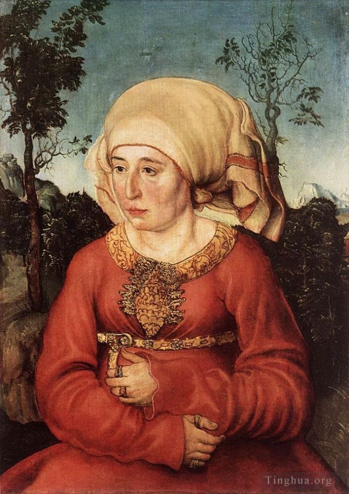 Lucas Cranach the Elder Ölgemälde - Porträt Frau Reuss