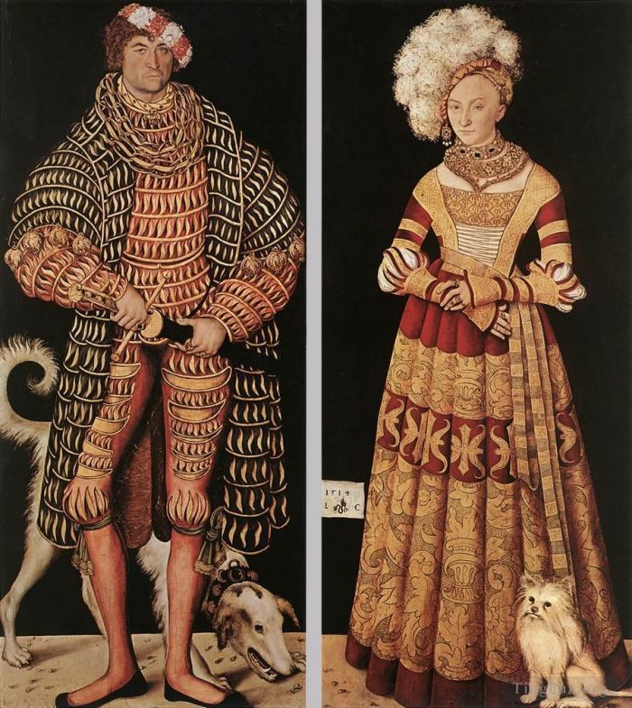 Lucas Cranach the Elder Ölgemälde - Porträts von Heinrich dem Frommen