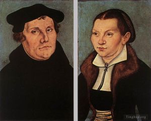 Lucas Cranach the Elder Werk - Porträts von Martin Luther und Catherine Bore