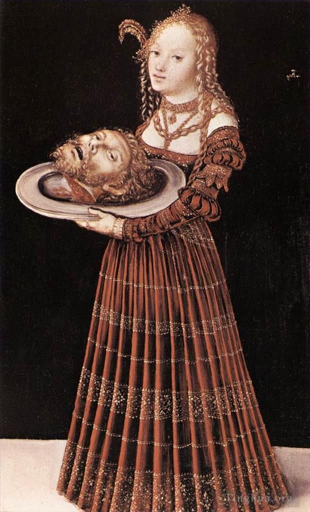 Lucas Cranach the Elder Ölgemälde - Salome mit dem Kopf des Heiligen Johannes des Täufers