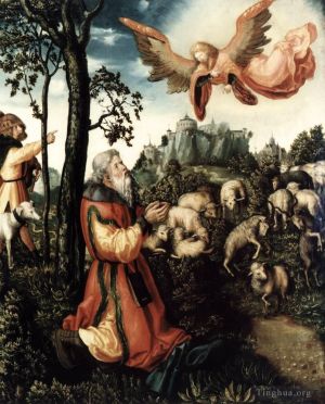 Lucas Cranach the Elder Werk - Die Verkündigung an Joachim