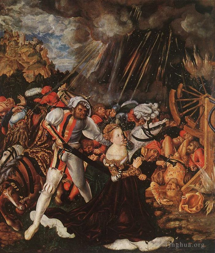 Lucas Cranach the Elder Ölgemälde - Das Martyrium der Heiligen Katharina