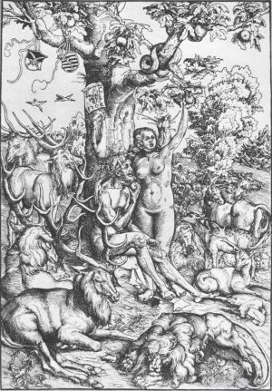 Lucas Cranach the Elder Werk - Adam und Eva 1509